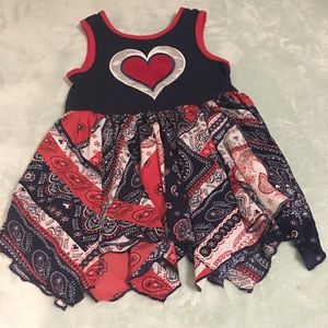 Red /white/blue dress